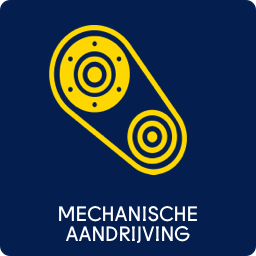 Pictogram mechanische aandrijving: poelies/riemschijven